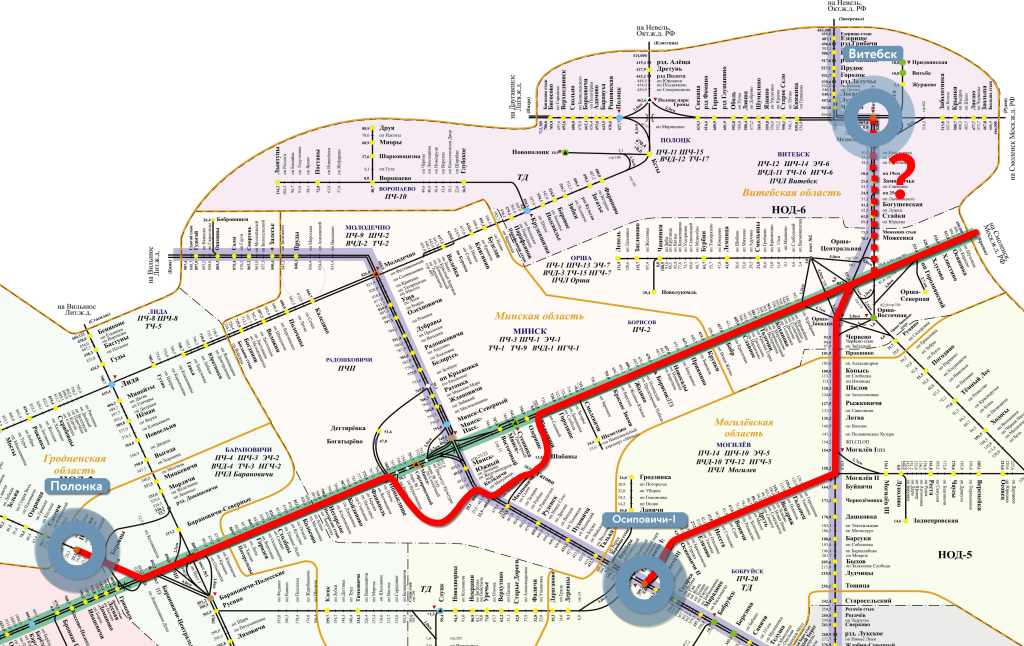 Main destination stations for troop trains (as of March 8, 2023)