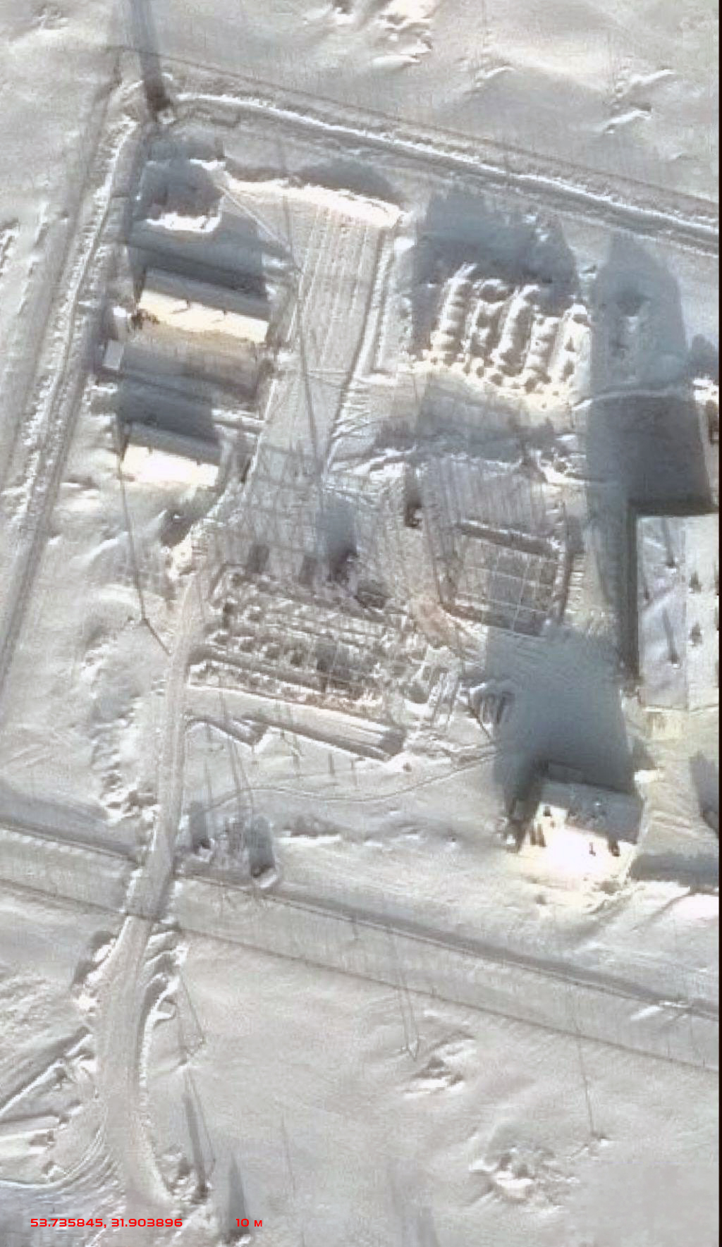 4 Of 9 Satellite Images Of The Former Krichev 6 Airbase In January 2026 (13 January 2026)