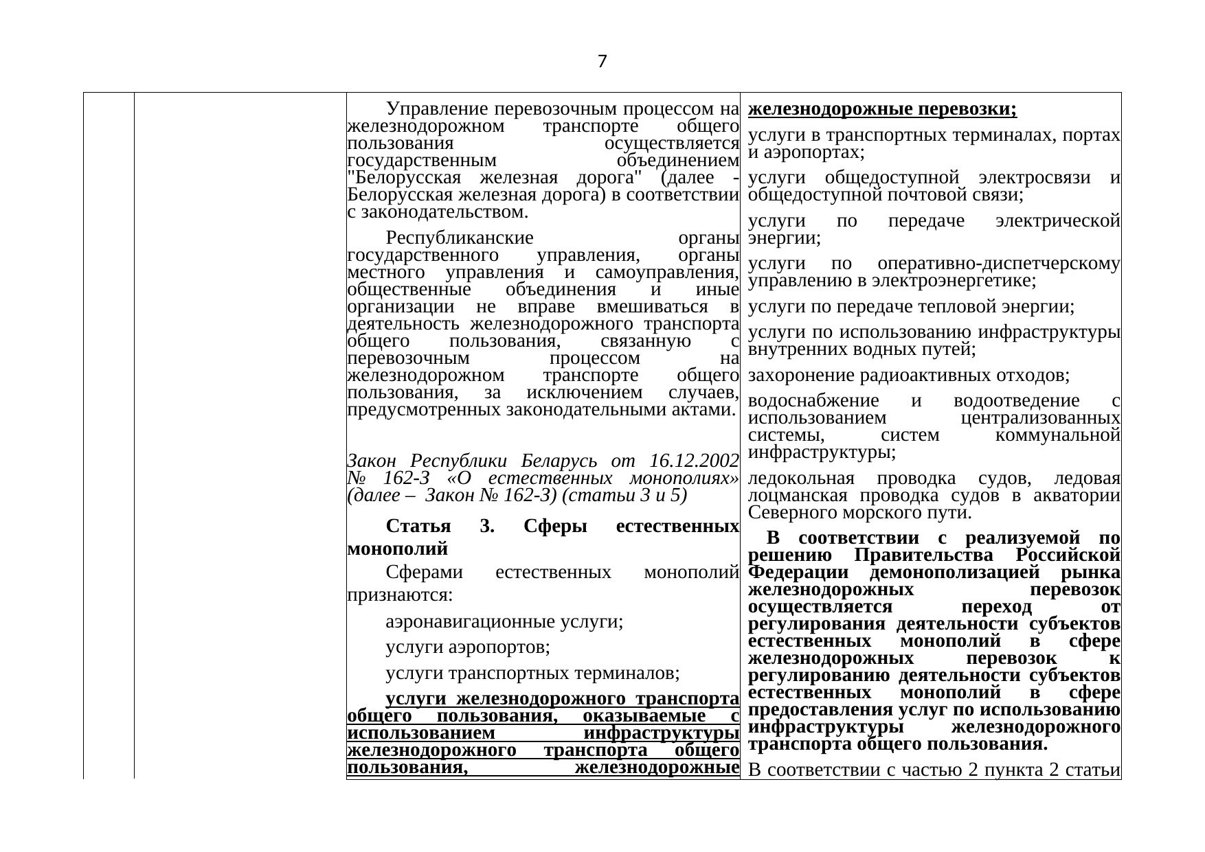 Belarusian Railway letter No. 25-03-19/7574 of 3 August 2021: review of Belarusian legislation under the Union programme (Page 8 of 51)